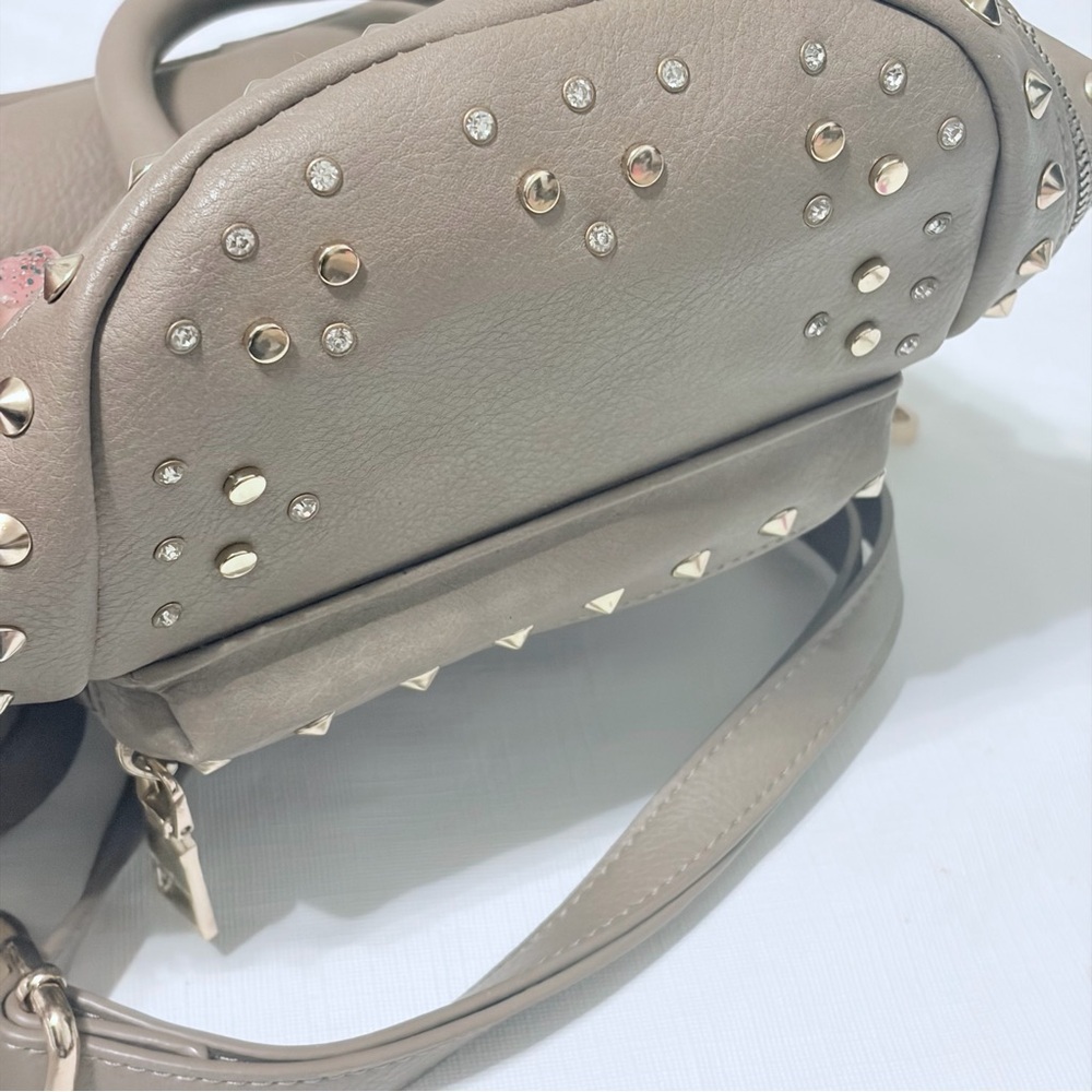 bebe Taupe Backpack with Gold Studs - Picture 5 of 11